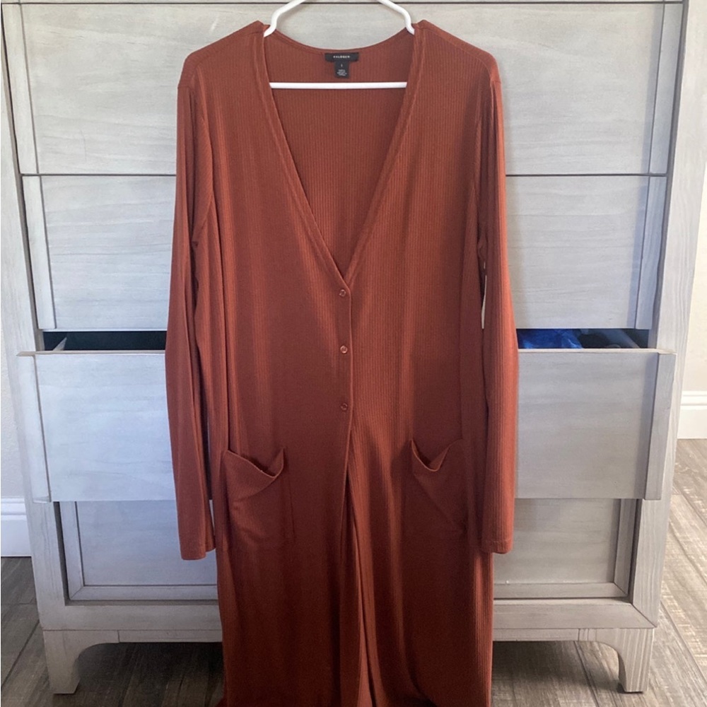 Halogen large long cardigan